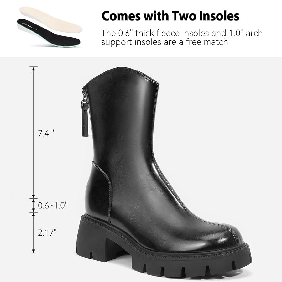 靴 Y's SMOOTH LEATHER PLATFORM ZIP UP BOOTS 靴 Y's SMOOTH LEATHER PLATFORM ZIP UP BOOTS Martens Dr